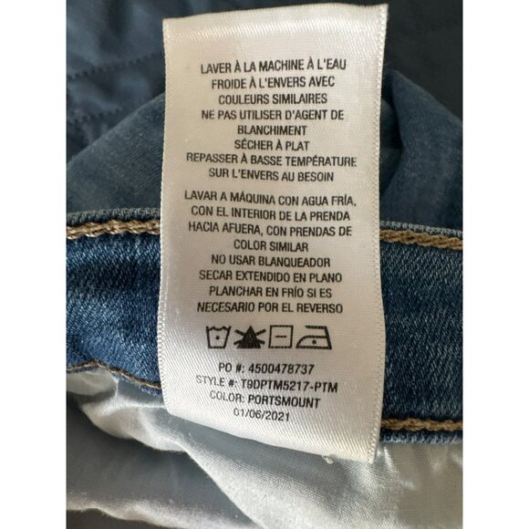 Joes Jeans High Rise Cropped Bootcut Jeans size 27 Distressed Blue Portsmount - Picture 4 of 4